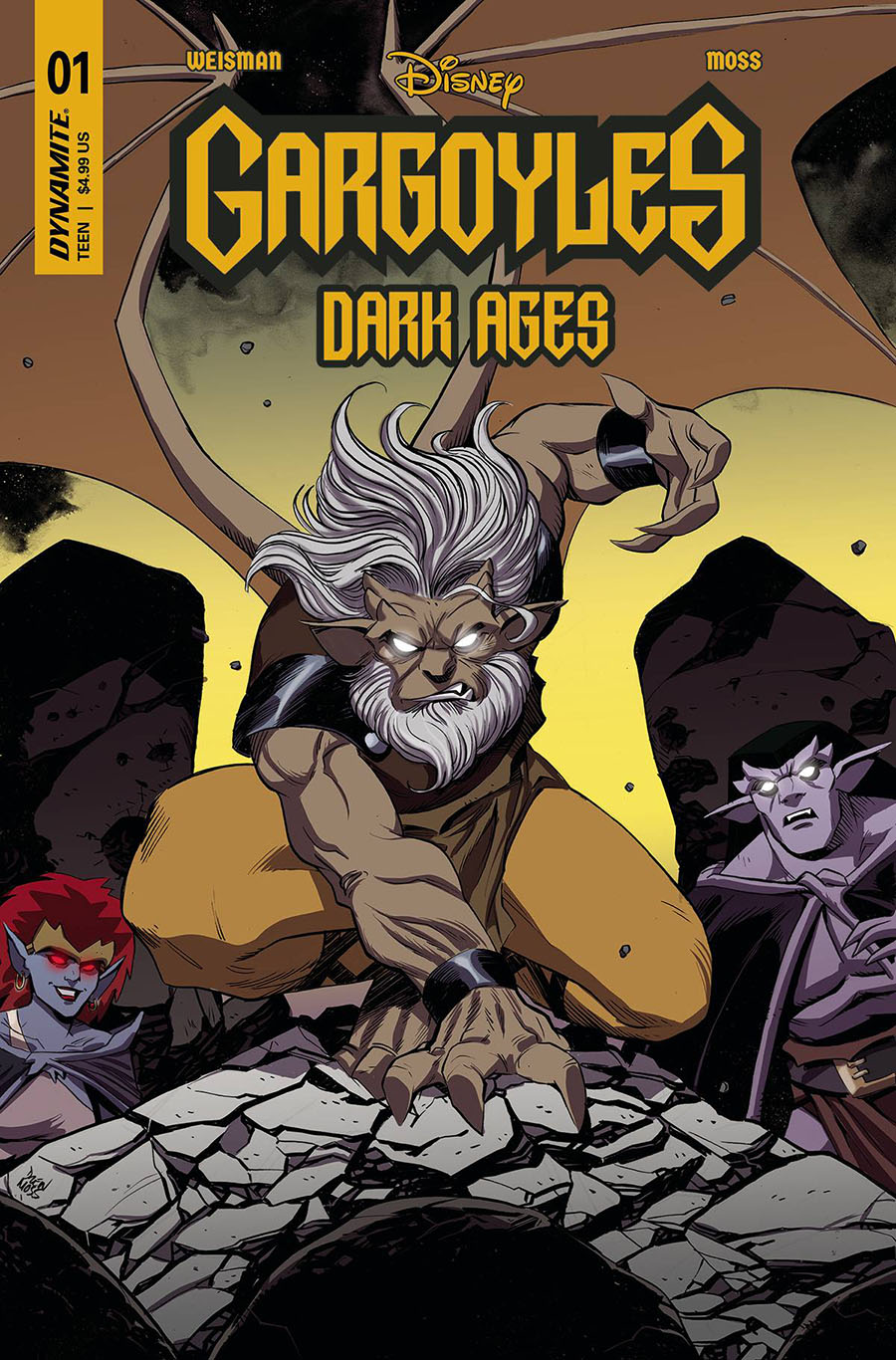 Gargoyles Dark Ages #1 Cover I Incentive Drew Moss Variant Cover