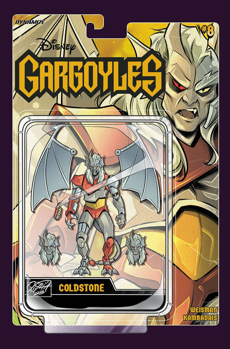 Gargoyles Vol 3 #8 Cover I Incentive Action Figure Variant Cover