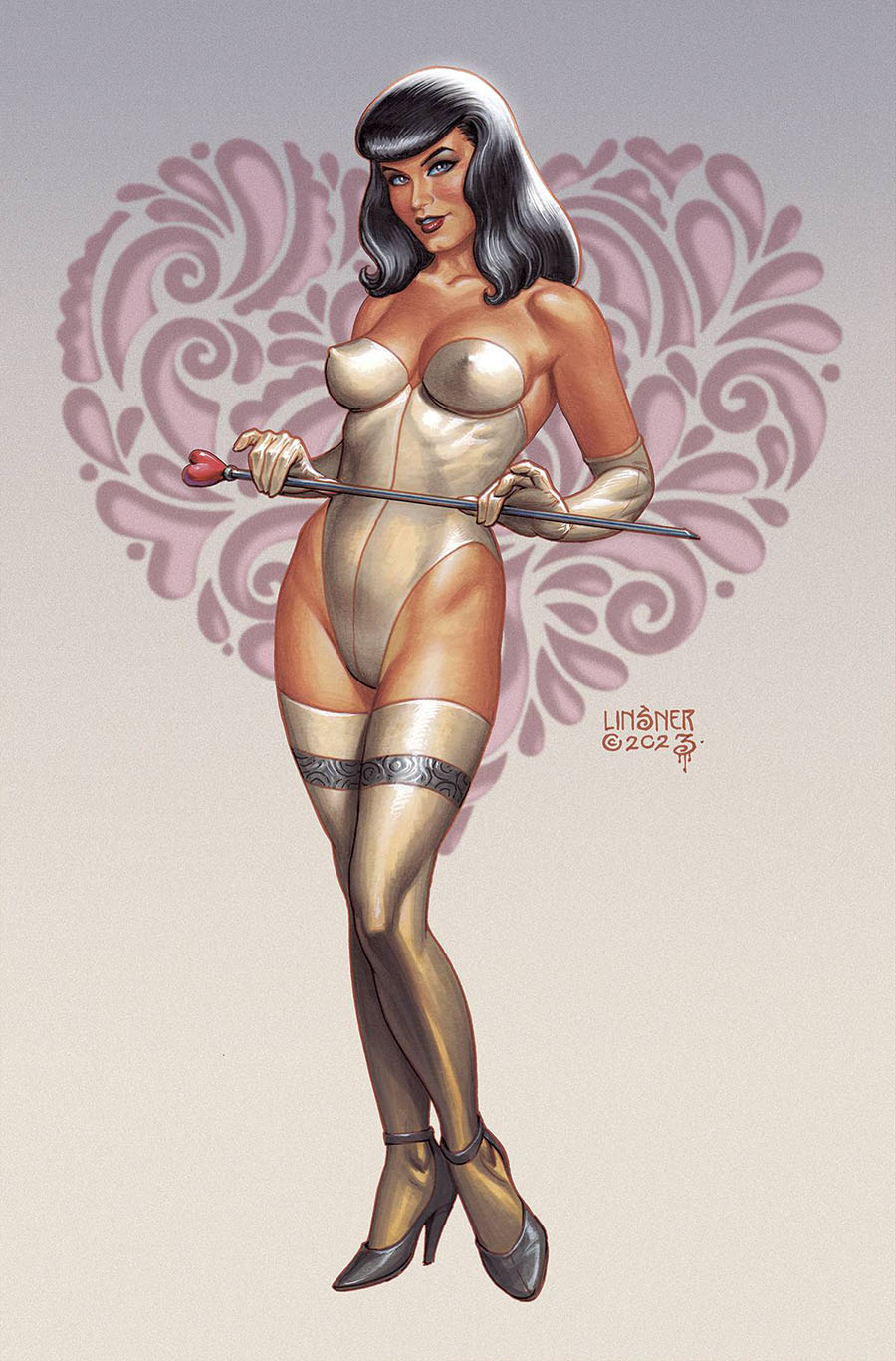 Bettie Page Vol 4 #2 Cover L Limited Edition Joseph Michael Linsner Virgin Cover