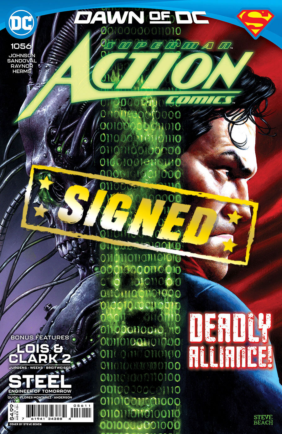Action Comics Vol 2 #1056 Cover I DF Silver Signature Series Signed By Phillip Kennedy Johnson