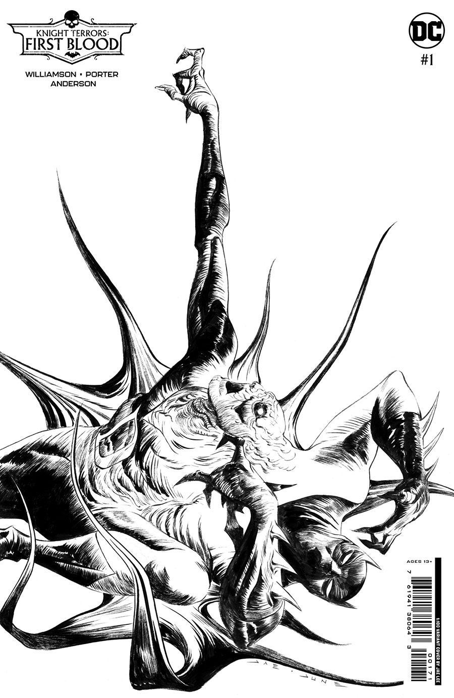 Knight Terrors First Blood #1 (One Shot) Cover H Incentive Jae Lee Black & White Card Stock Variant Cover