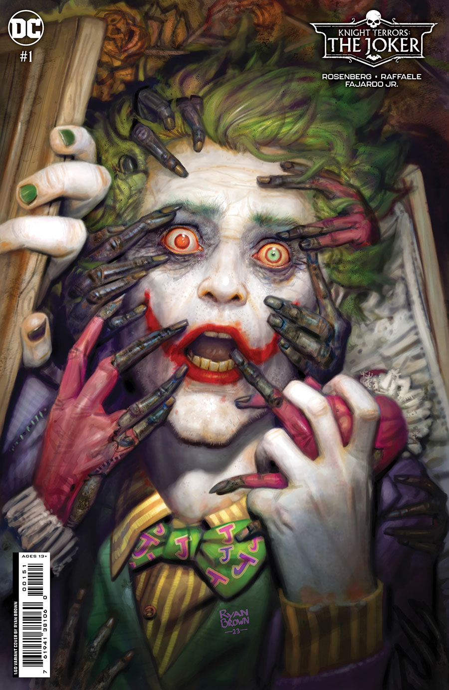 Knight Terrors Joker #1 Cover F Incentive Ryan Brown Card Stock Variant Cover