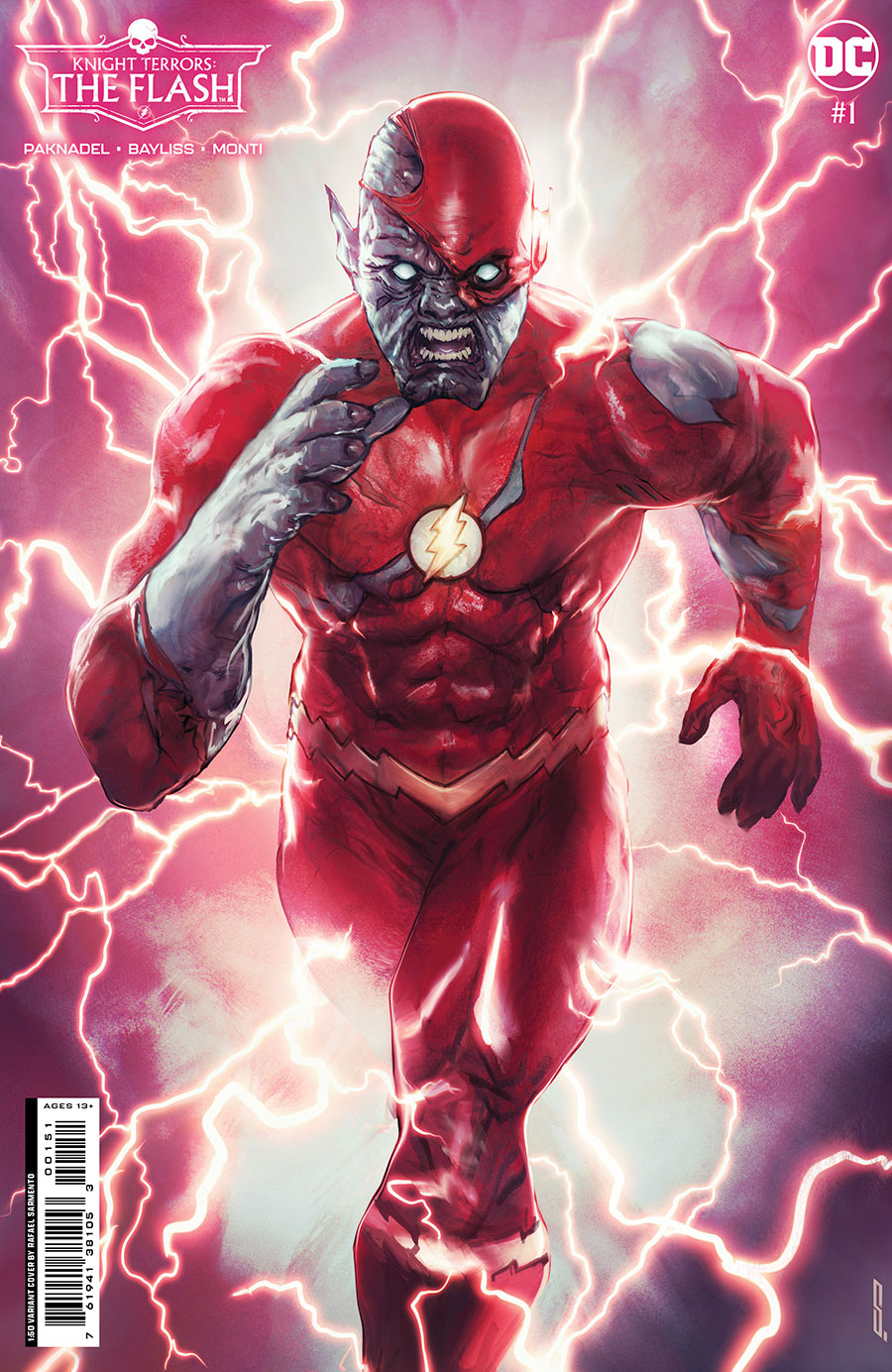 Knight Terrors Flash #1 Cover F Incentive Rafael Sarmento Card Stock Variant Cover