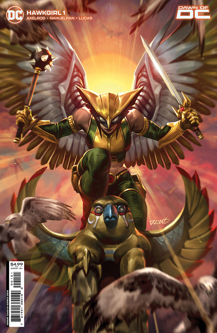 Hawkgirl Vol 2 #1 Cover B Variant Derrick Chew Card Stock Cover