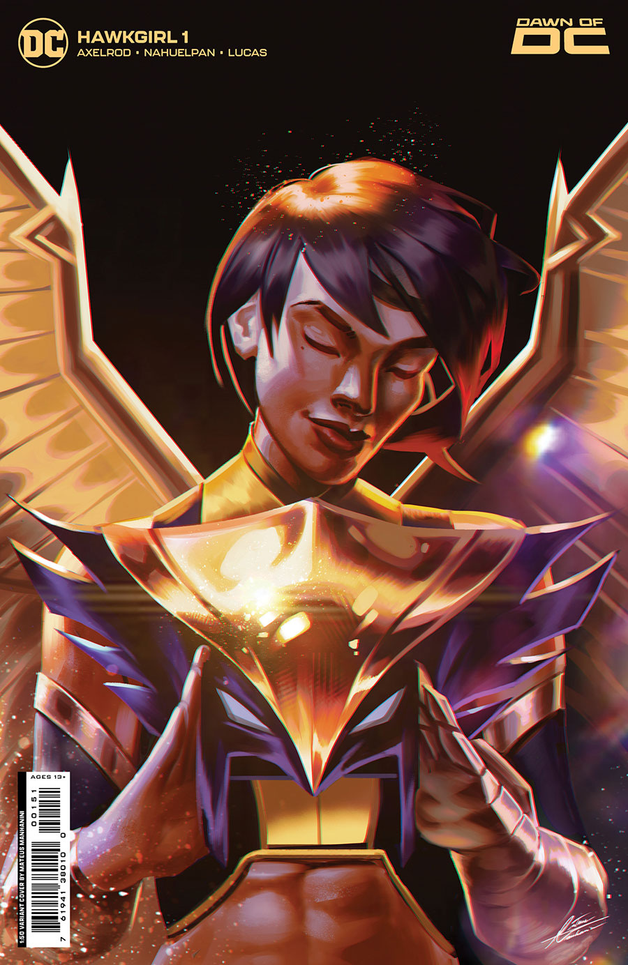 Hawkgirl Vol 2 #1 Cover E Incentive Mateus Manhanini Card Stock Variant Cover