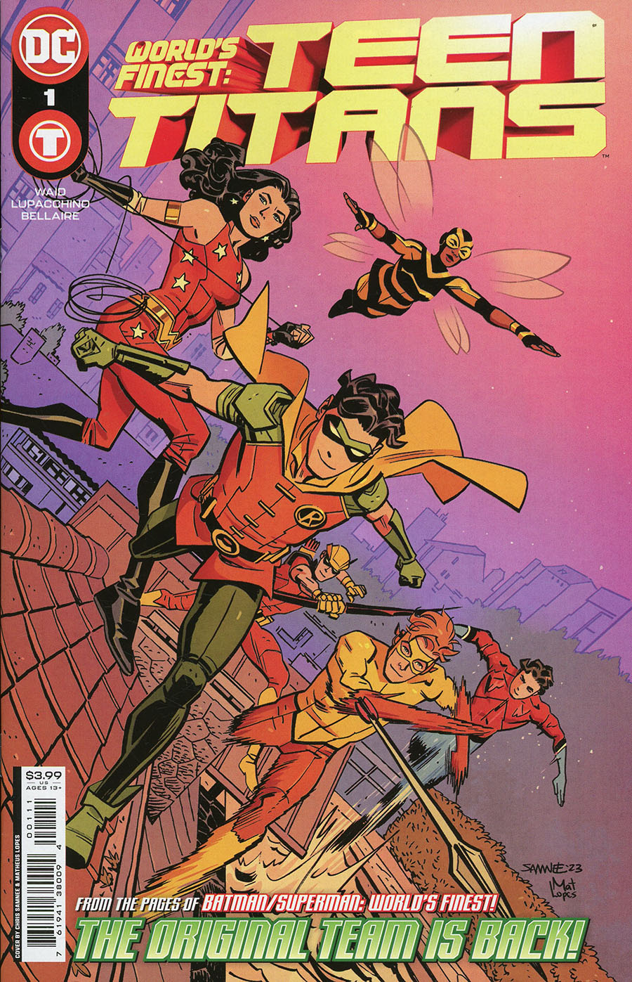 Worlds Finest Teen Titans #1 Cover A Regular Chris Samnee Cover