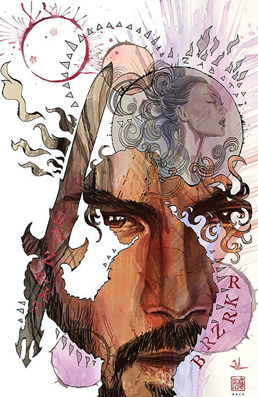 BRZRKR Poetry Of Madness #1 (One Shot) Cover G Incentive David Mack Virgin Variant Cover