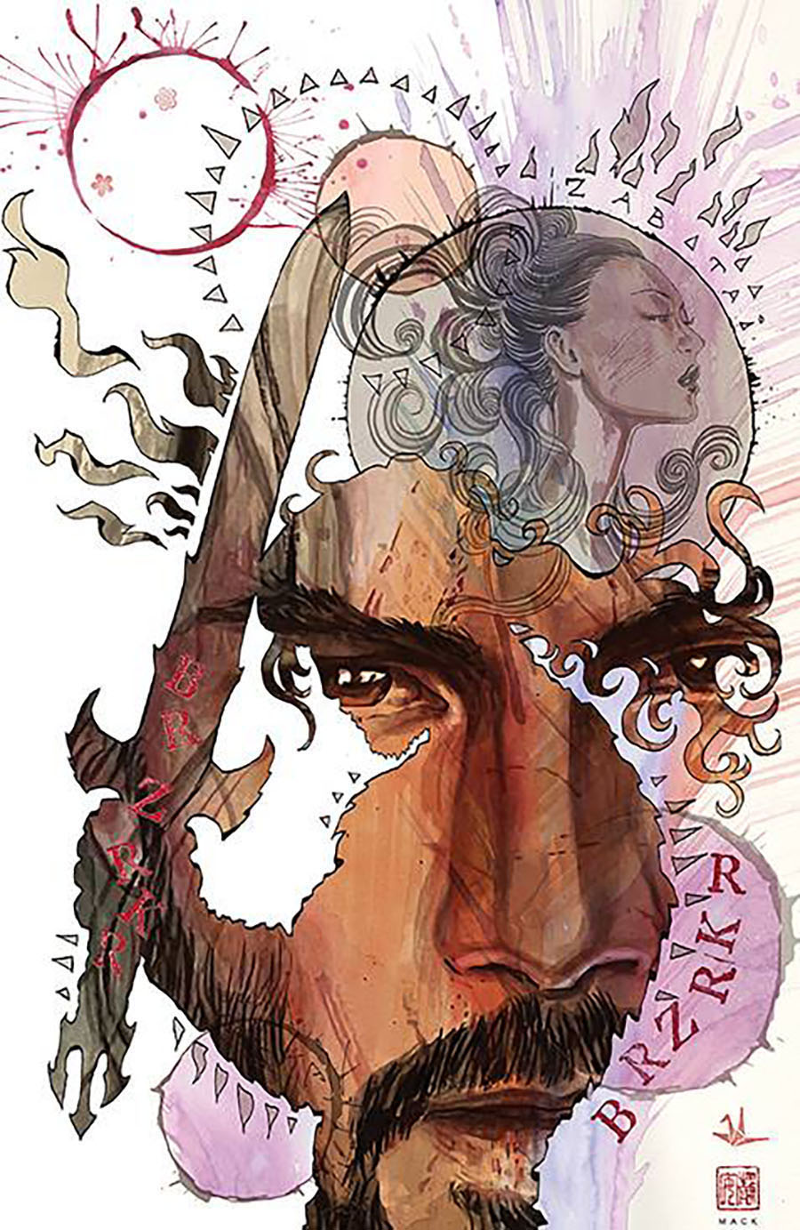 BRZRKR Poetry Of Madness #1 (One Shot) Cover H Incentive David Mack Virgin Foil Variant Cover