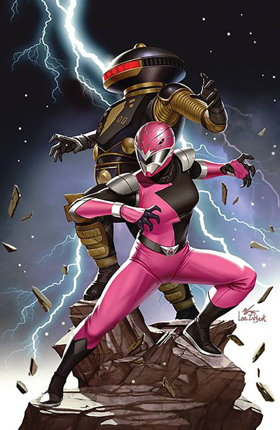 Power Rangers Unlimited Hyperforce #1 (One Shot) Cover D Incentive Inhuk Lee Virgin Variant Cover