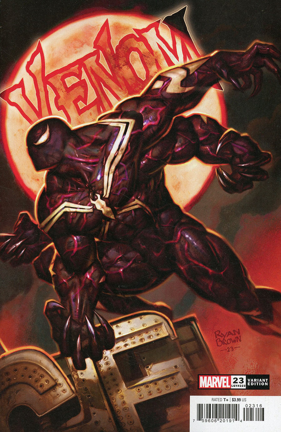 Venom Vol 5 #23 Cover I Incentive Ryan Brown Variant Cover