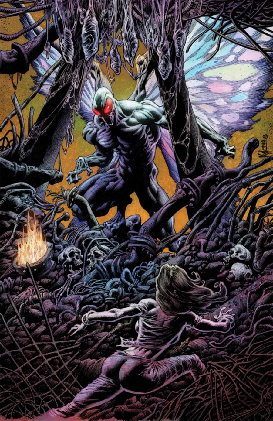 Frank Frazettas Mothman #3 Cover E Incentive Kyle Hotz Unbranded Cover