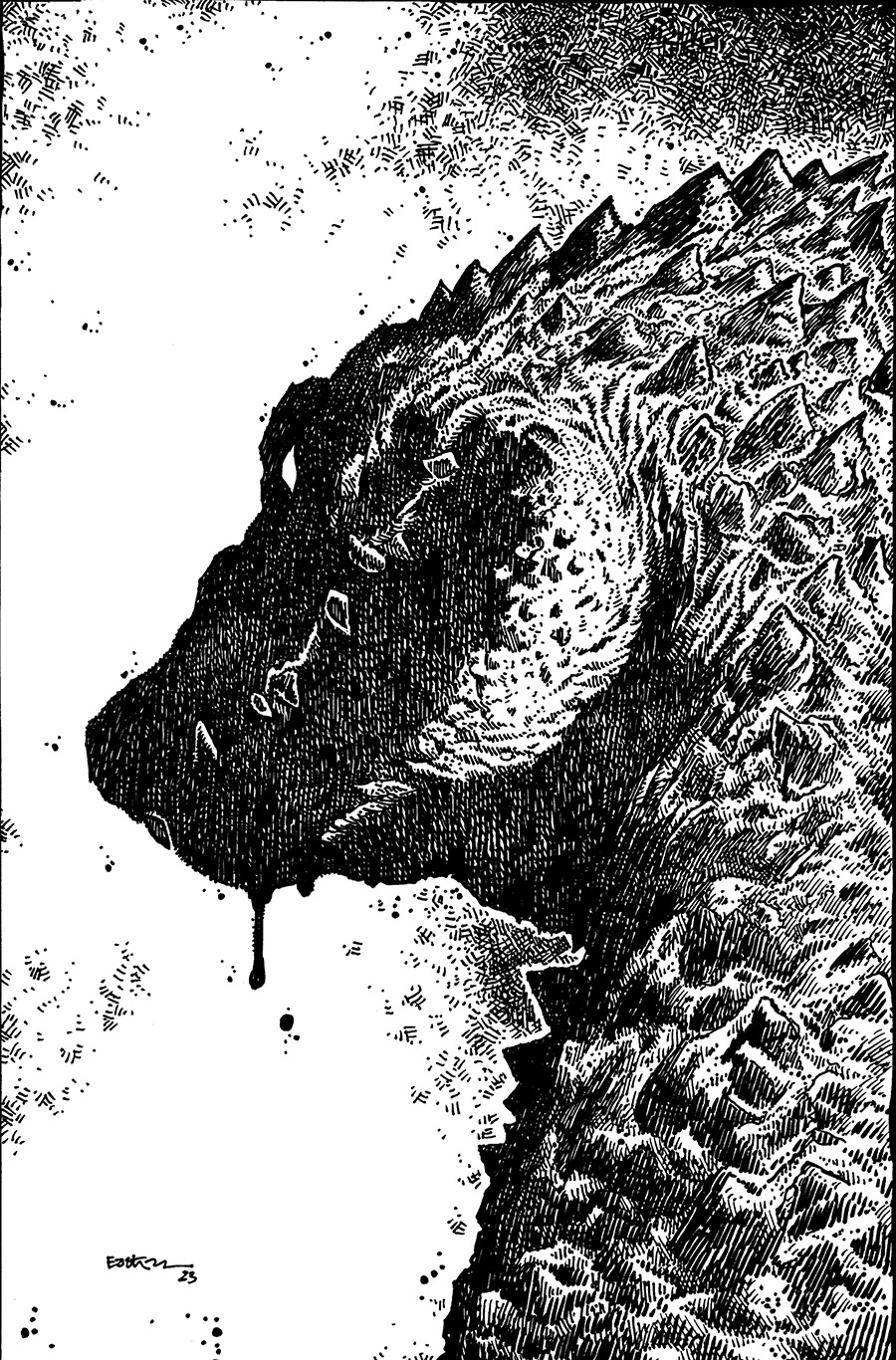 Teenage Mutant Ninja Turtles Vol 5 #141 Cover E Incentive Kevin Eastman Black & White Cover