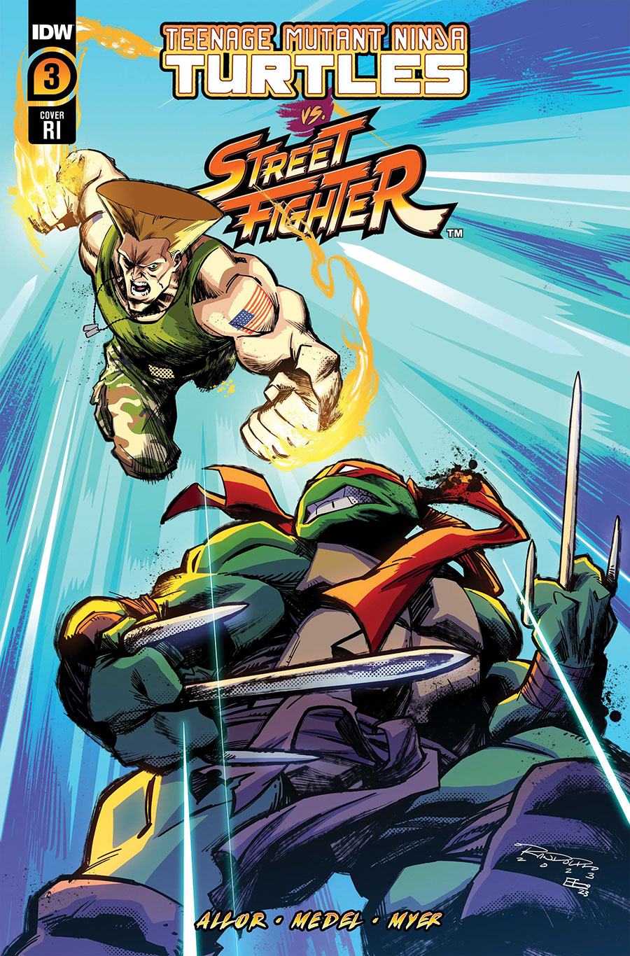 Teenage Mutant Ninja Turtles vs Street Fighter #3 Cover F Incentive Khary Randolph Variant Cover