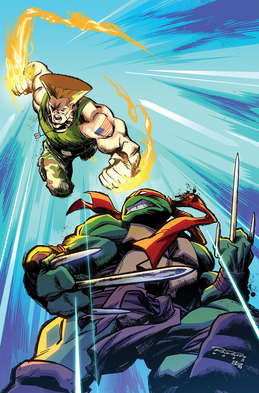Teenage Mutant Ninja Turtles vs Street Fighter #3 Cover G Incentive Khary Randolph Virgin Variant Cover
