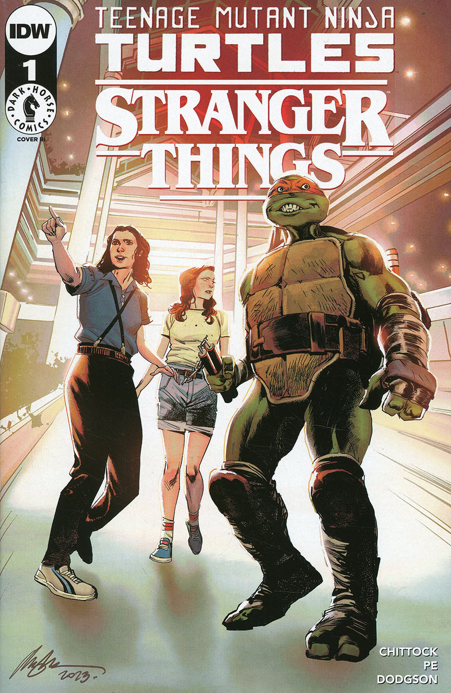Teenage Mutant Ninja Turtles x Stranger Things #1 Cover F Incentive Rafael Albuquerque Variant Cover