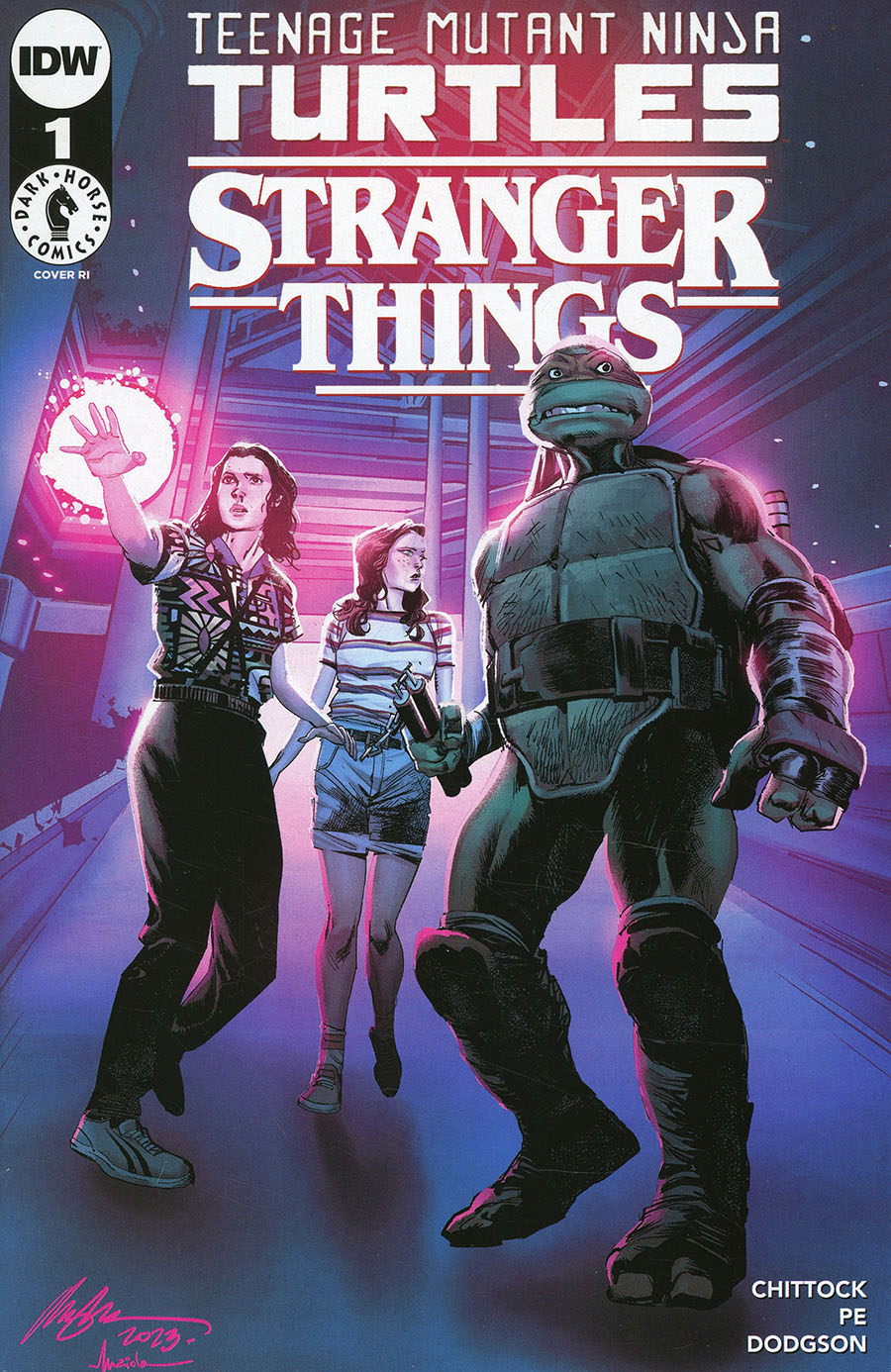 Teenage Mutant Ninja Turtles x Stranger Things #1 Cover G Incentive Rafael Albuquerque Alternate Variant Cover