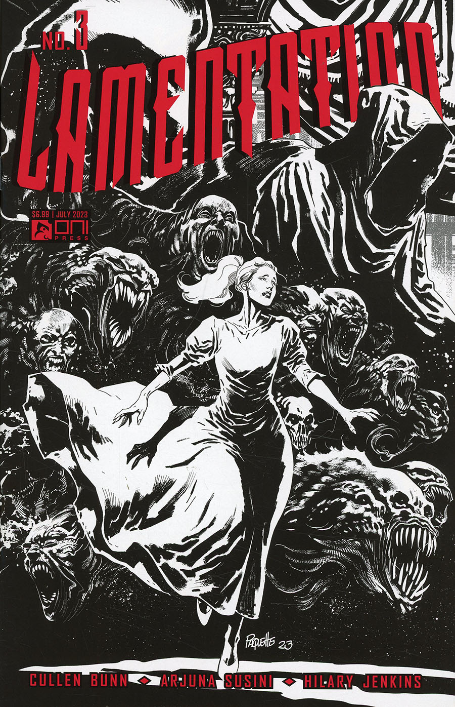 Lamentation #3 Cover C Incentive Yanick Paquette Black & White Cover