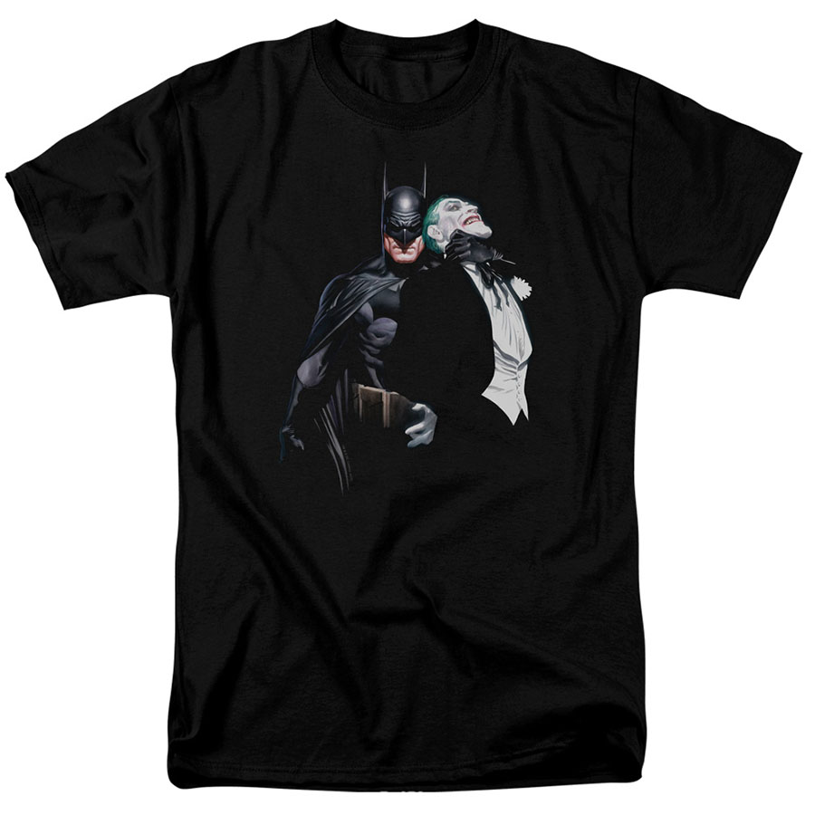Batman Joker By Alex Ross Black Mens T-Shirt Large