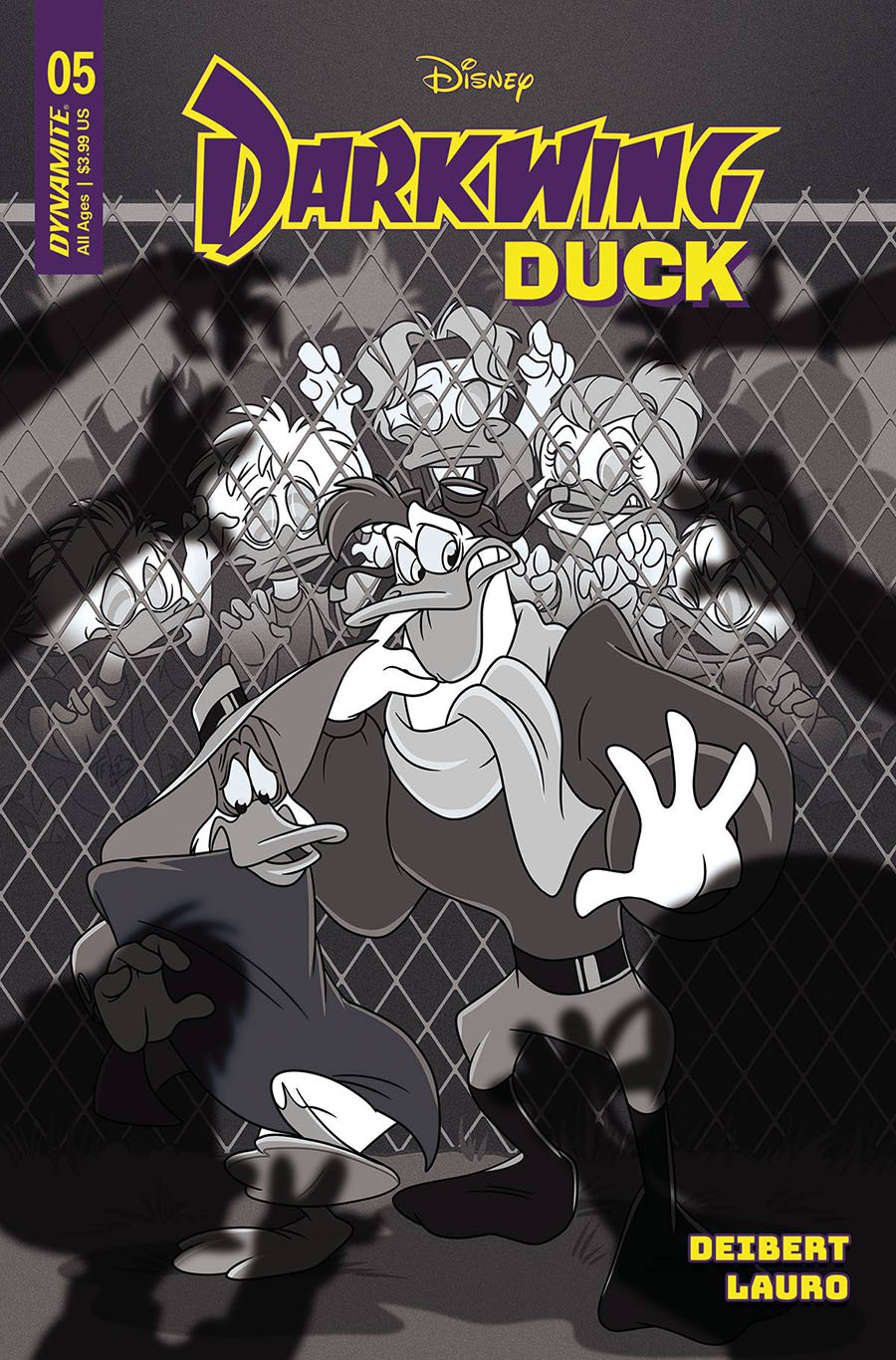 Darkwing Duck Vol 3 #5 Cover V Incentive Trish Forstner Black & White Cover