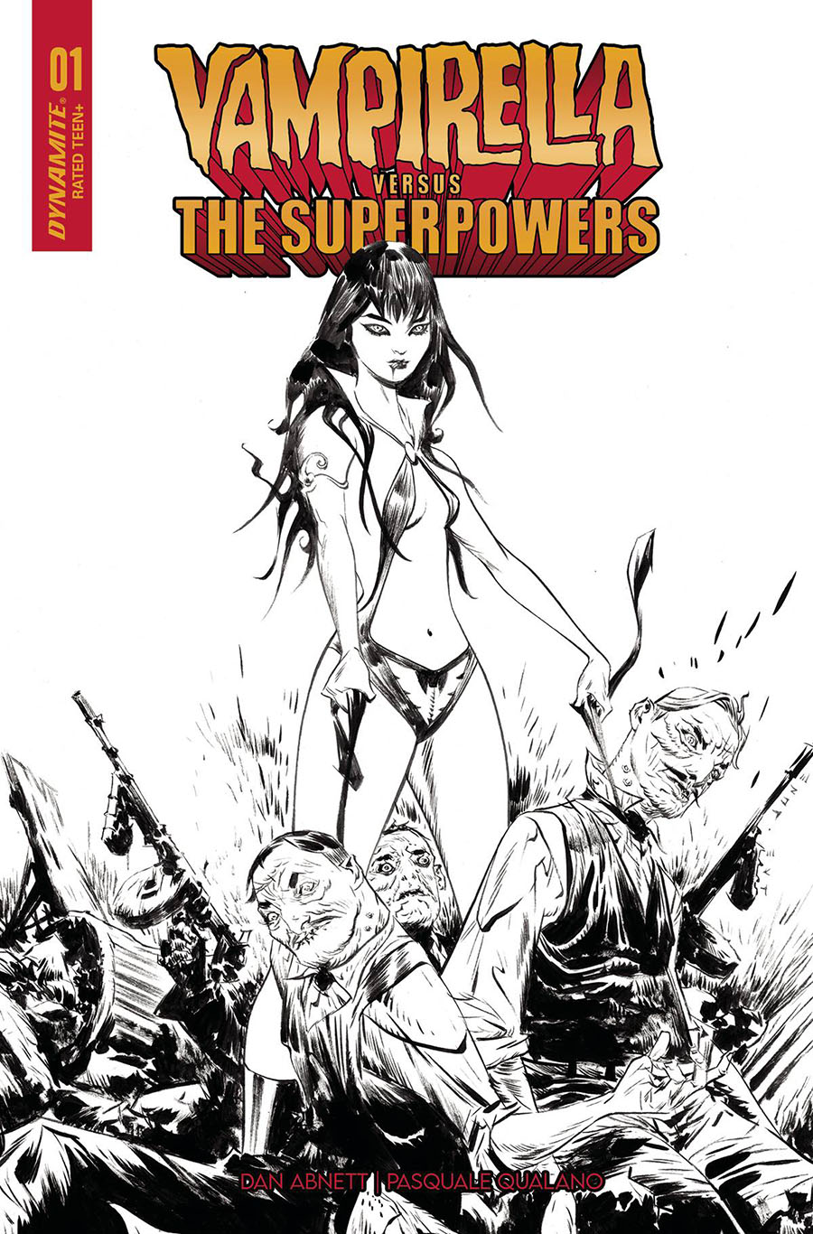 Vampirella vs The Superpowers #1 Cover X Incentive Jae Lee Line Art Cover