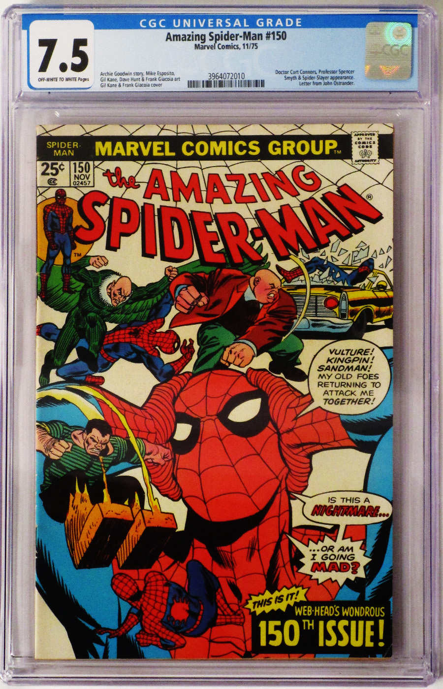 Amazing Spider-Man #150 Cover B CGC 7.5