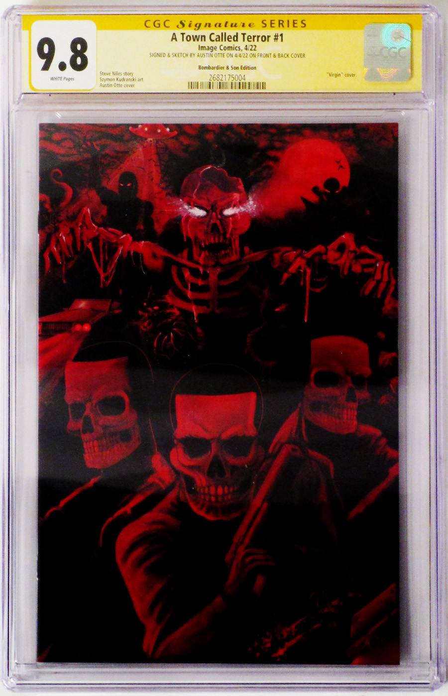 A Town Called Terror #1 Cover D Bombadier & Son Edition Signed CGC Signature Series 9.8