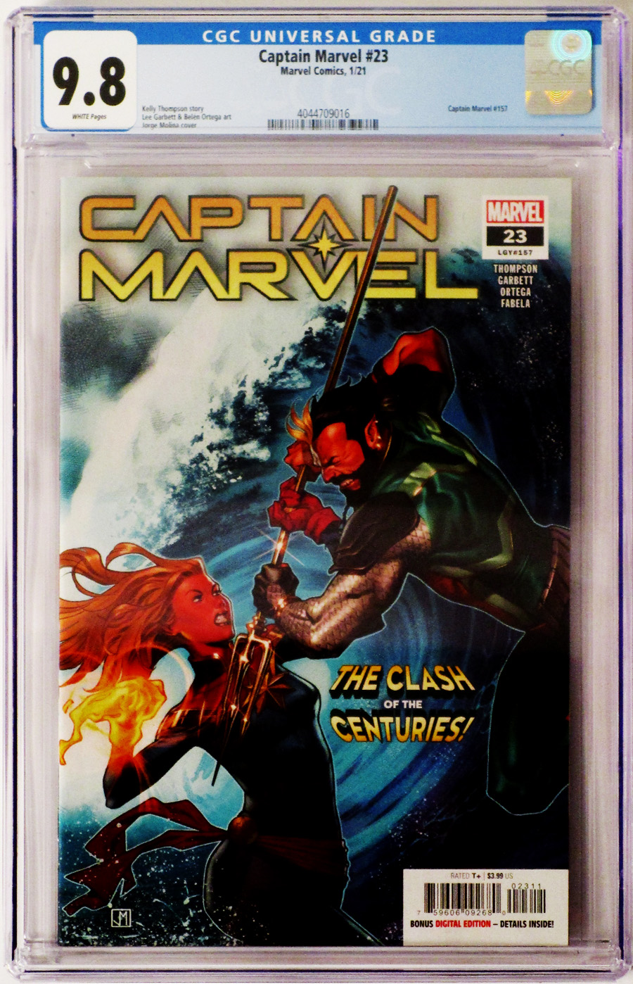 Captain Marvel Vol 9 #23 Cover D 1st Ptg Regular Jorge Molina Cover CGC 9.8