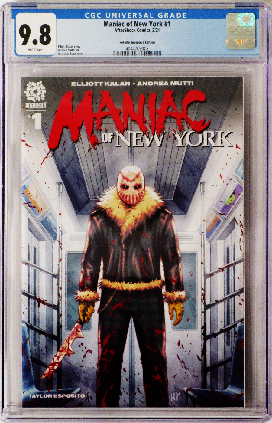 Maniac Of New York #1 Cover D Incentive Jonathan Luna Variant Cover CGC 9.8