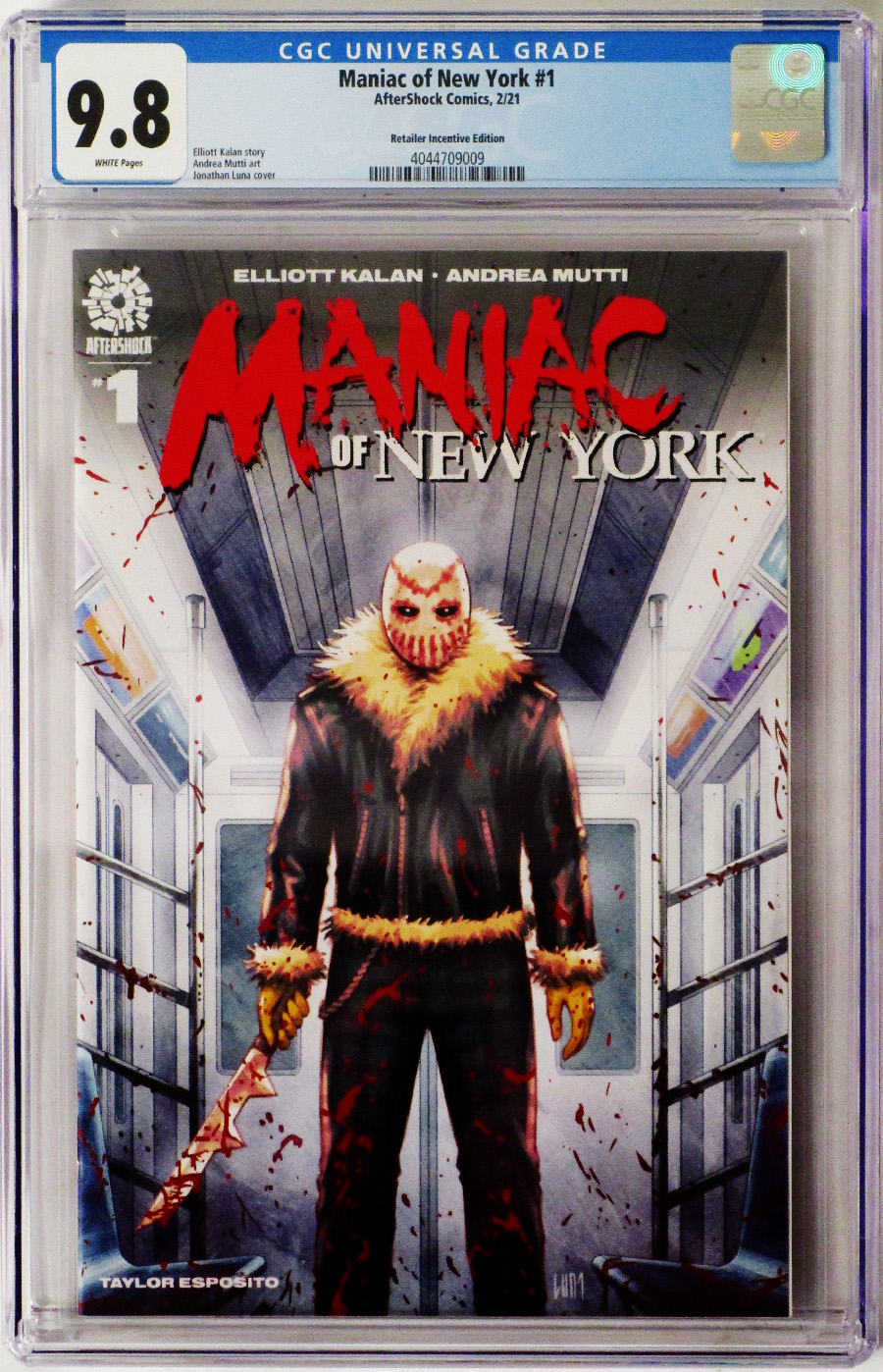Maniac Of New York #1 Cover E Regular Andrea Mutti Cover CGC 9.8