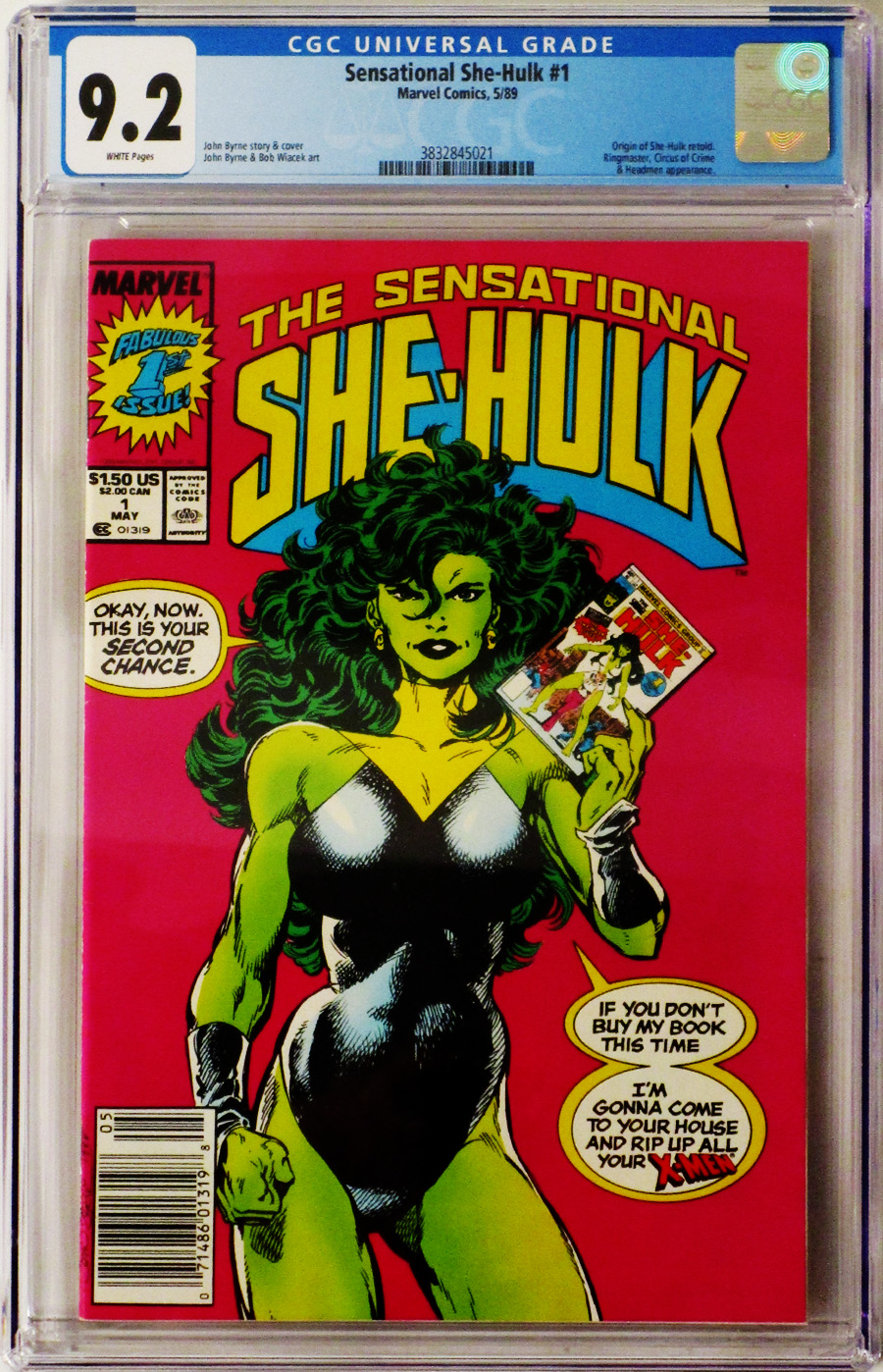 Sensational She-Hulk #1 Cover B CGC 9.2
