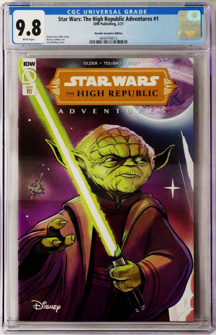 Star Wars The High Republic Adventures #1 Cover C Incentive Yael Nathan Variant Cover CGC 9.8