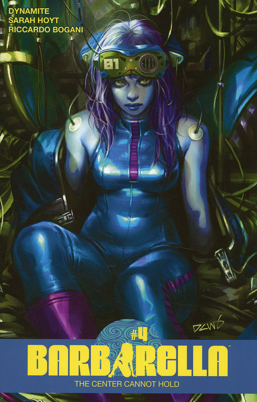 Barbarella Center Cannot Hold #4 Cover M Variant Derrick Chew Ultraviolet Cover