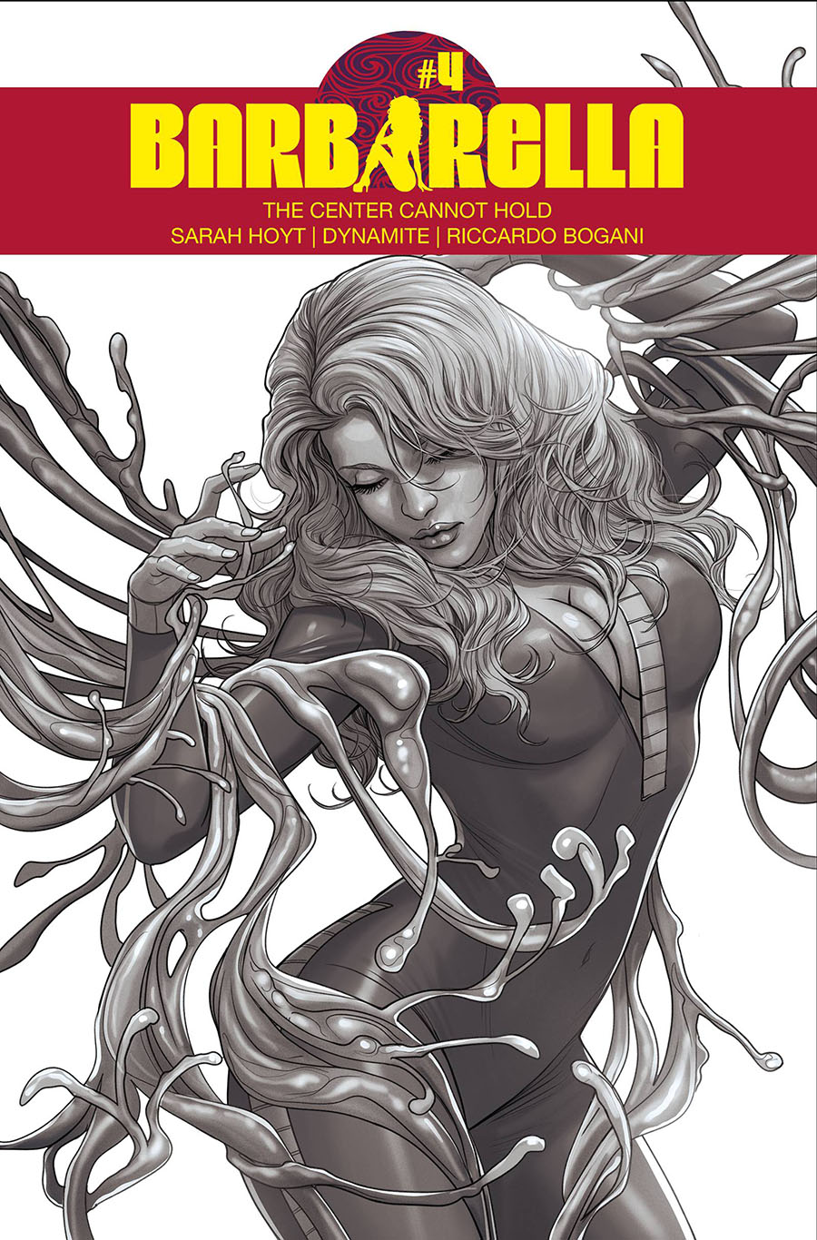 Barbarella Center Cannot Hold #4 Cover P Incentive Madibek Musabekov Black & White Cover