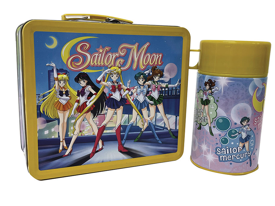 Tin Titans Sailor Moon Scout Lineup Previews Exclusive Lunchbox & Beverage Container