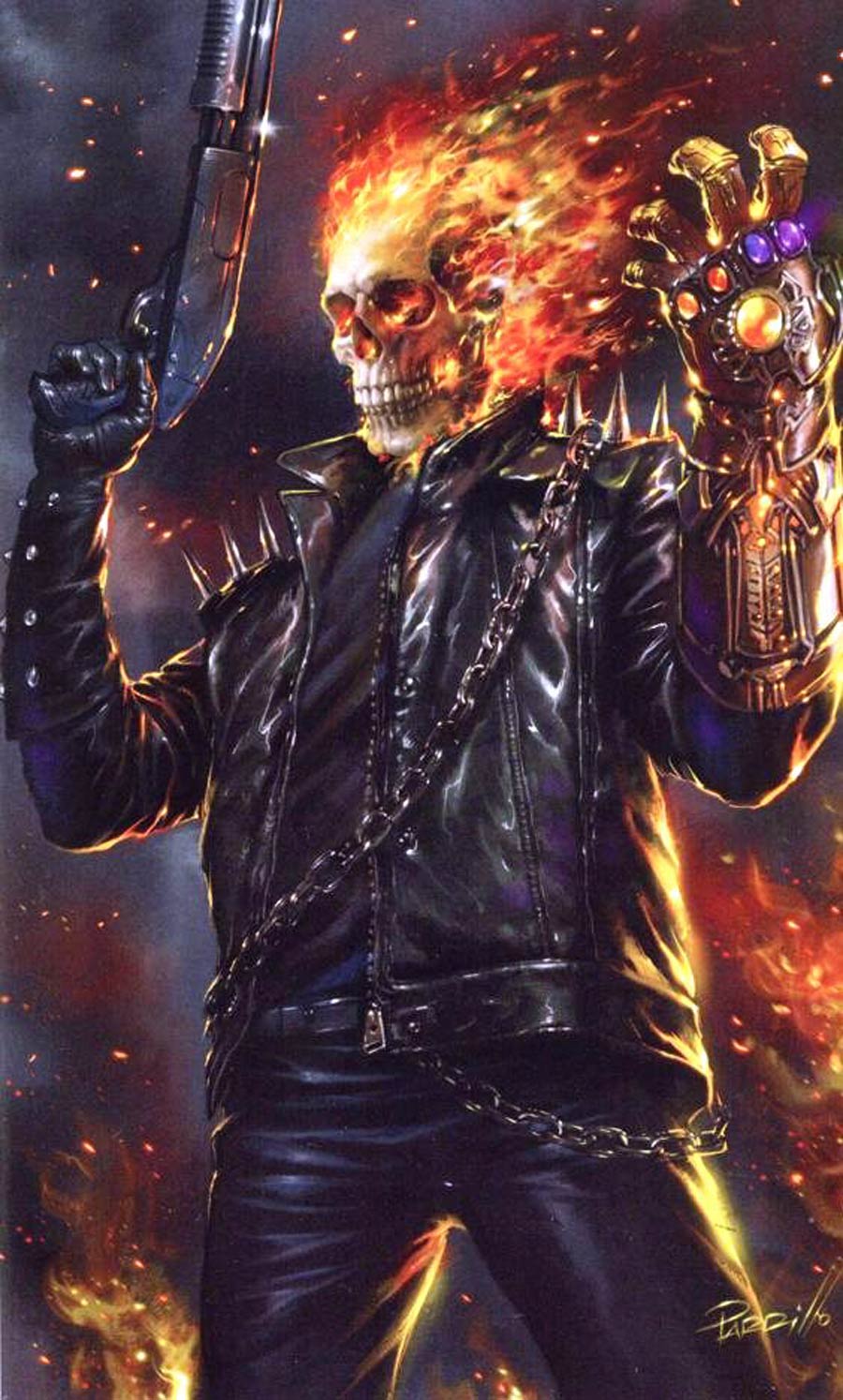 Ghost Rider Vol 9 #1 Cover U Lucio Parrillo Virgin Variant Cover