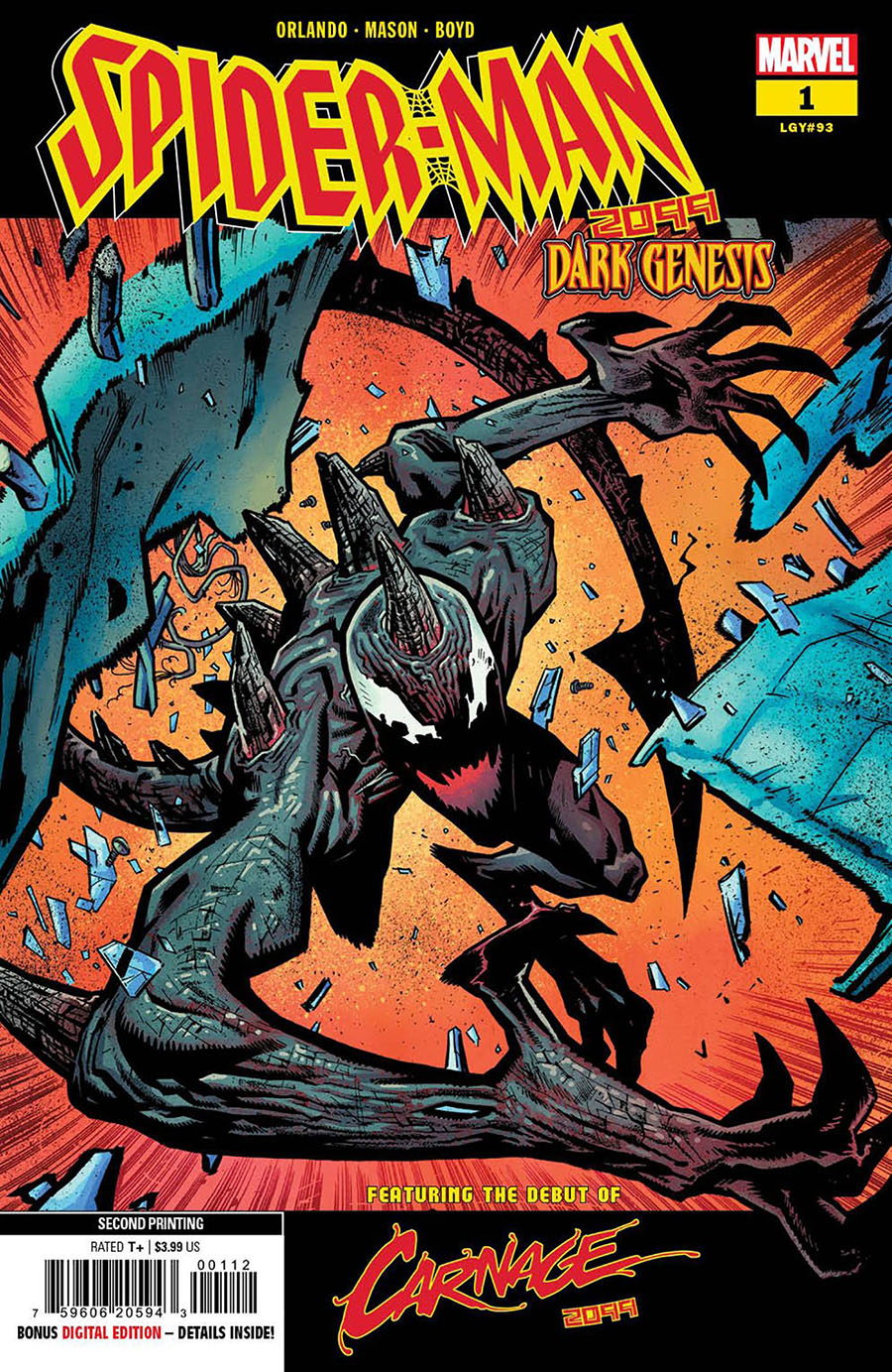 Spider-Man 2099 Dark Genesis #1 Cover E 2nd Ptg Justin Mason Variant Cover