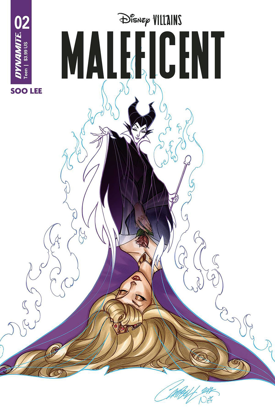 Disney Villains Maleficent #2 Cover O Variant J Scott Campbell Cover