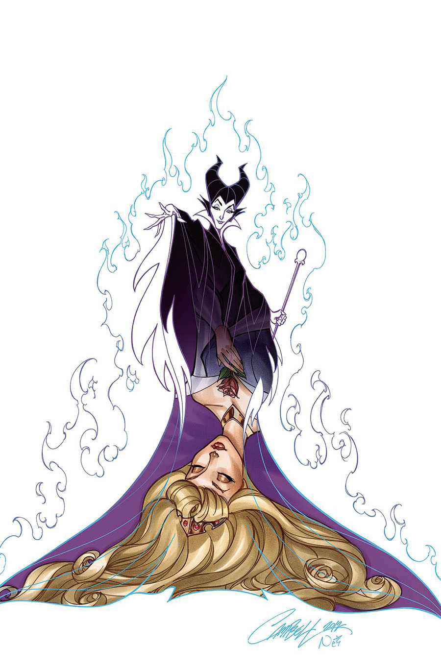 Disney Villains Maleficent #2 Cover T Incentive J Scott Campbell Virgin Cover