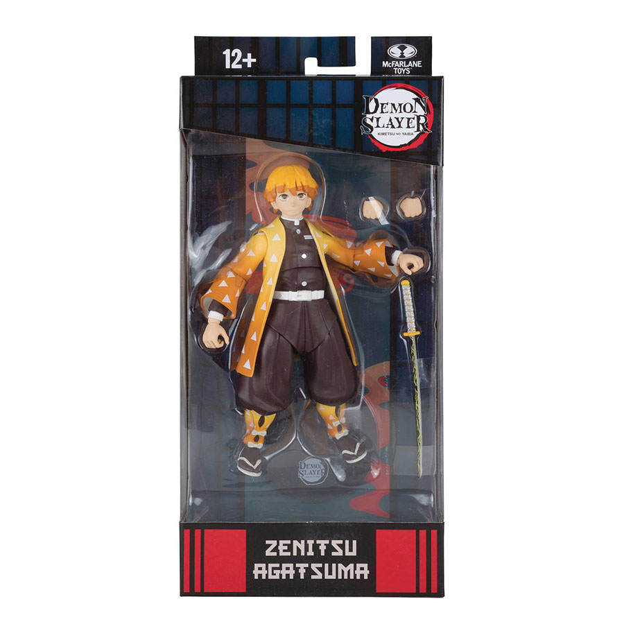 Demon Slayer Kimetsu No Yaiba 7-Inch Action Figure Wave 1 Zenitsu Agatsuma Case