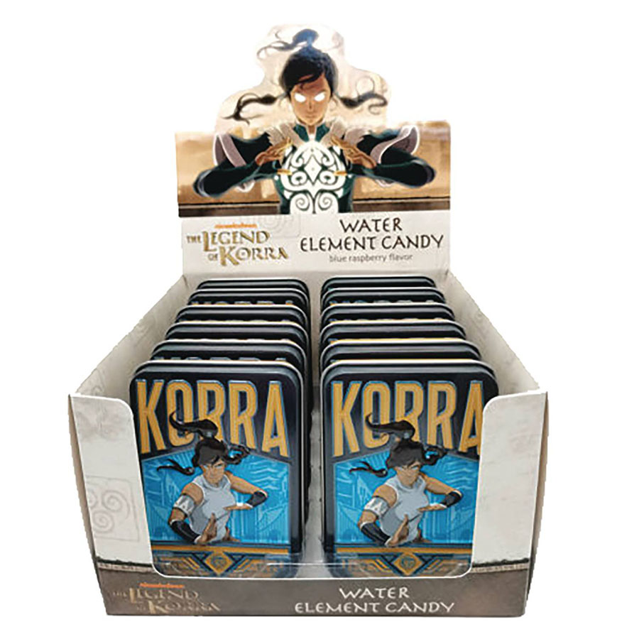 Legend Of Korra Water Element Candy Tin Display
