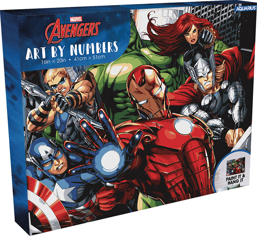 Marvel Avengers Art By Numbers Painting Kit