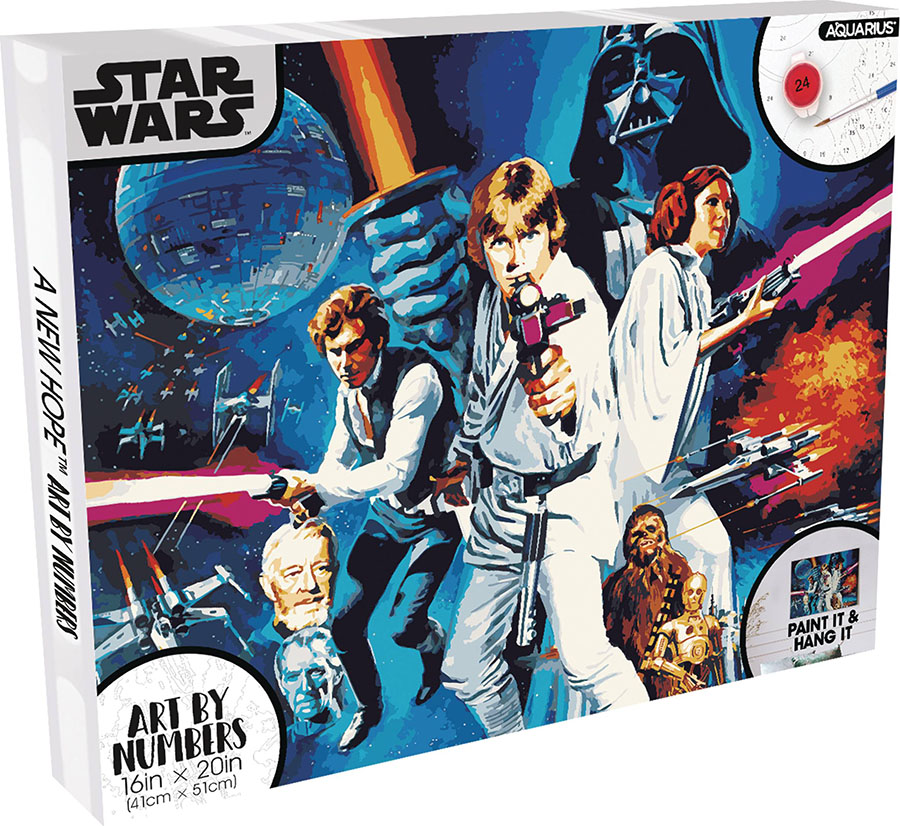 Star Wars Episode IV A New Hope Art By Numbers Painting Kit