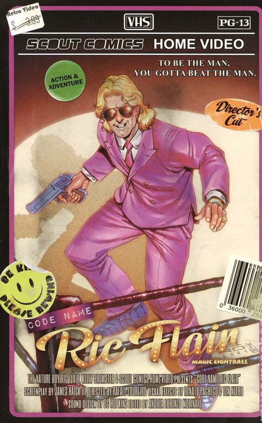 Codename Ric Flair Magic Eightball #1 Cover G Secret VHS Variant Cover