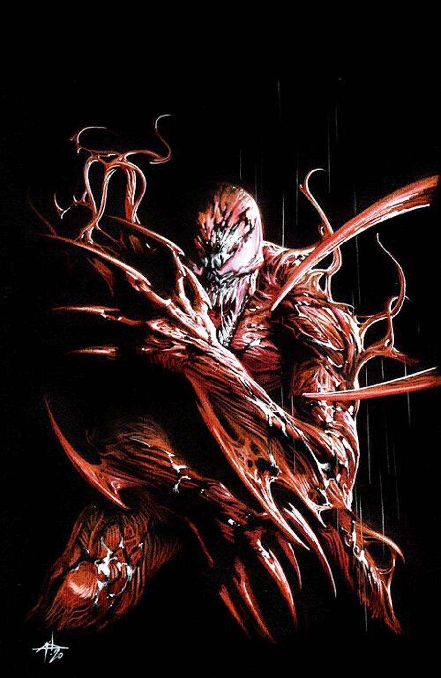 Carnage Black White & Blood #1 Cover O Gabriele Dell Otto Virgin Variant Cover