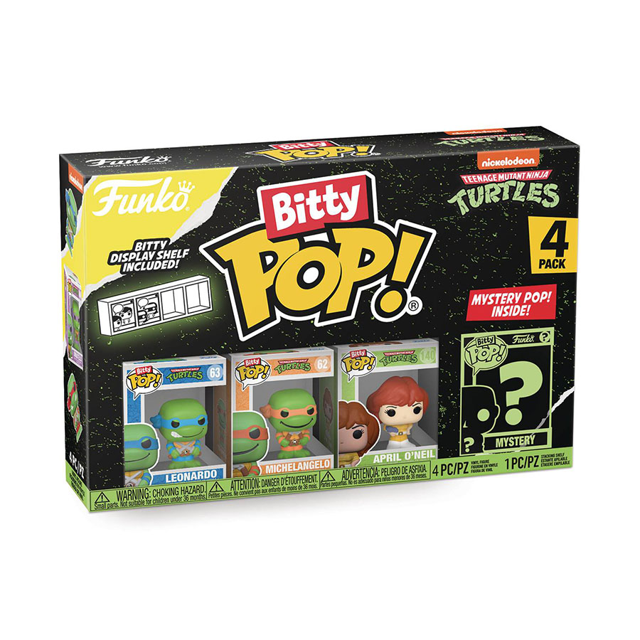 Bitty POP Teenage Mutant Ninja Turtles Leonardo 4-Pack Vinyl Figure