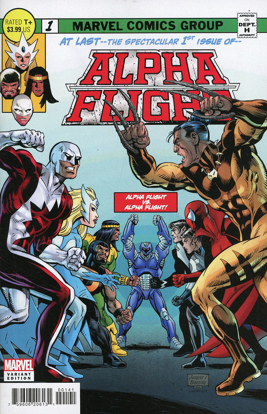 Alpha Flight Vol 5 #1 Cover D Variant Dan Jurgens Homage Cover (Fall Of X Tie-In)