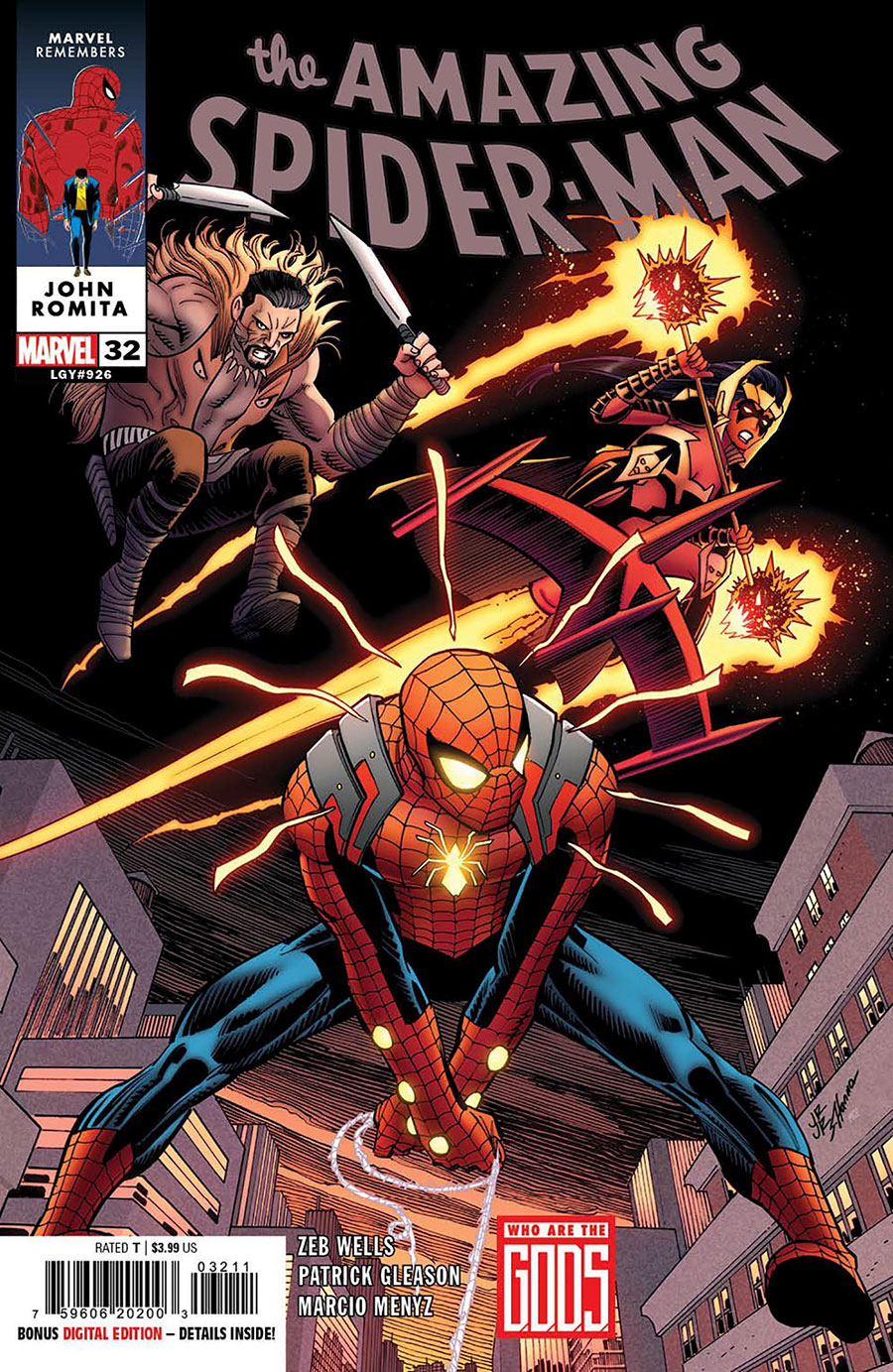 Amazing Spider-Man Vol 6 #32 Cover A Regular John Romita Jr Cover (G.O.D.S. Tie-In)