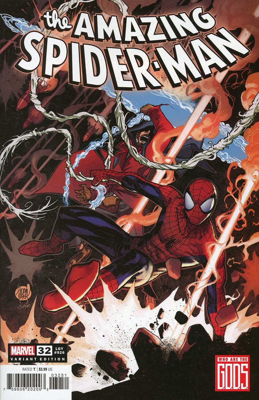 Amazing Spider-Man Vol 6 #32 Cover B Variant Adam Kubert G.O.D.S. Cover (G.O.D.S. Tie-In)