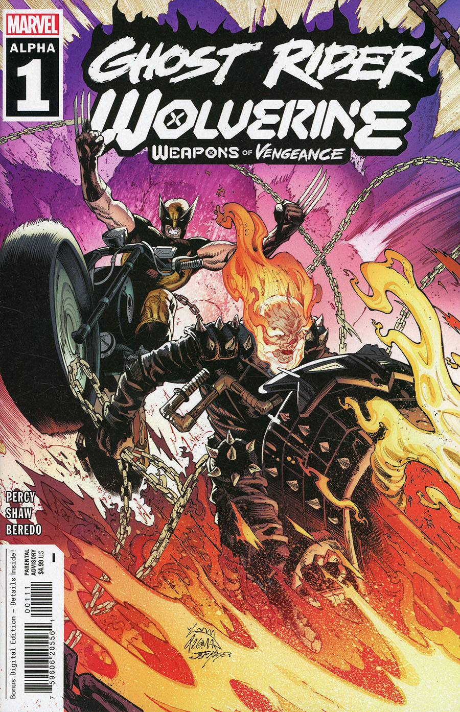 Ghost Rider Wolverine Weapons Of Vengeance Alpha #1 (One Shot) Cover A Regular Ryan Stegman Cover (Weapons Of Vengeance Part 1)