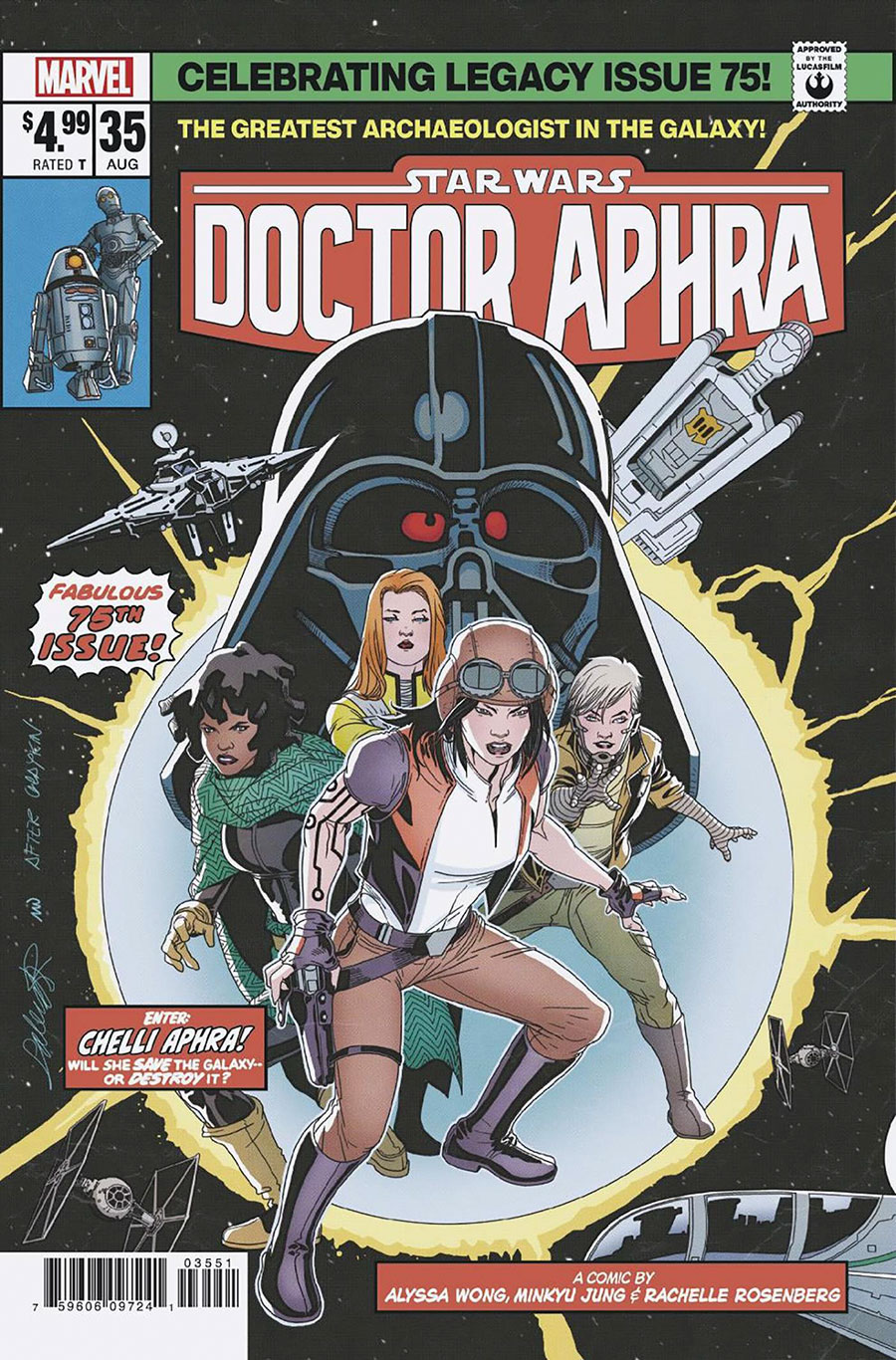 Star Wars Doctor Aphra Vol 2 #35 Cover D Variant Salvador Larroca 75th Legacy Homage Cover (Dark Droids Tie-In)(#75) (Limit 1 Per Customer)